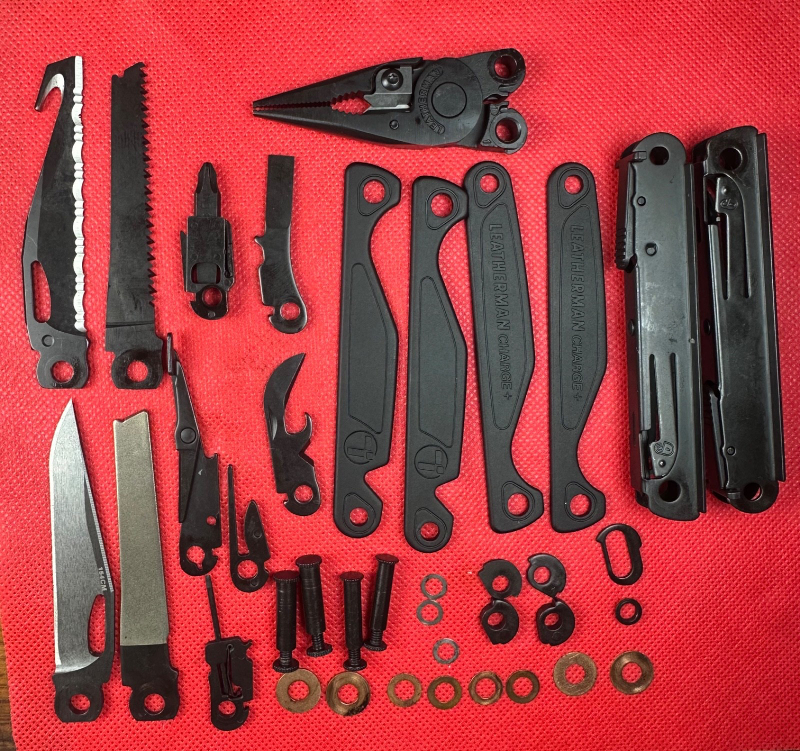 NEW parts from Black Oxide Leatherman Charge+: One (1) Part for Mod or Repair