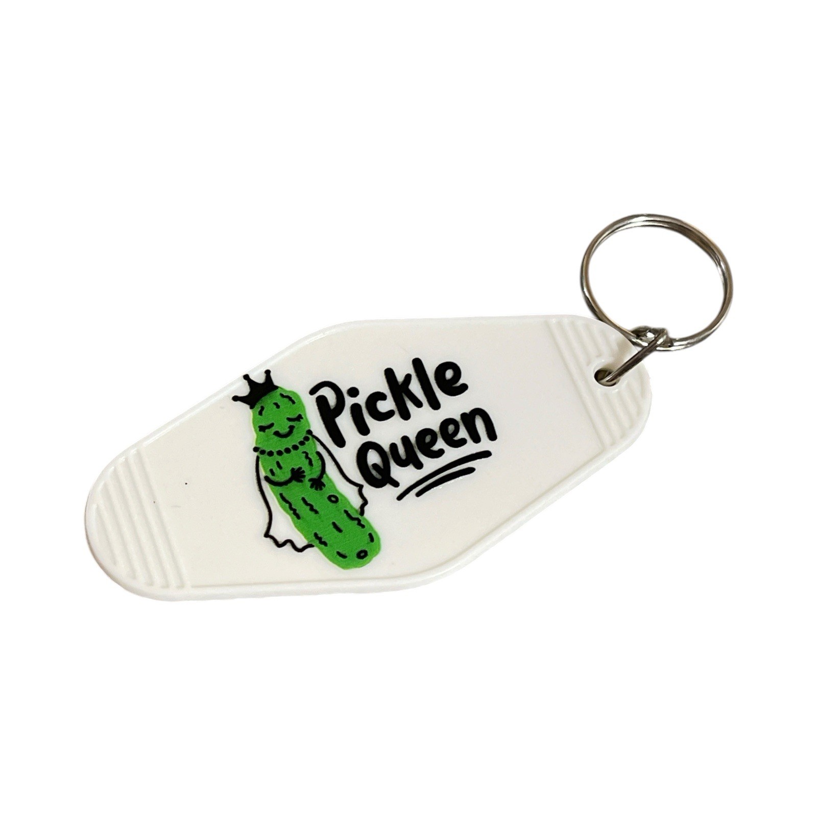 Funny Pickle Motel Keychain “I’m Kind Of A Big Dill” Retro Key Tag Cute Gift