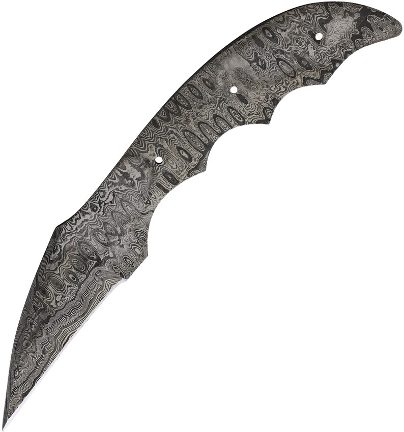 Knifemaking Fixed Knife 3.5" Full Tang Damascus Steel One Piece Construction