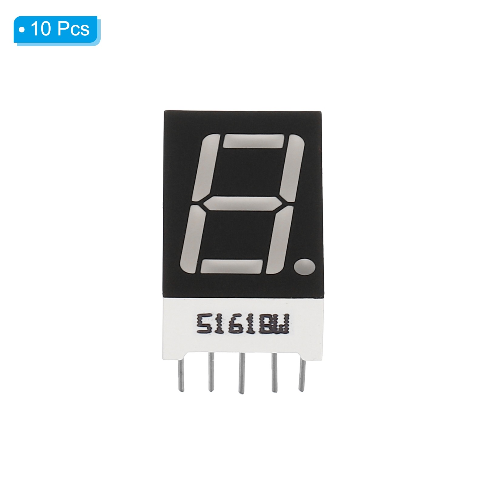 10Pcs Common Anode 7Segment 10Pin 1Bit 3.3V 0.56" LED Display White