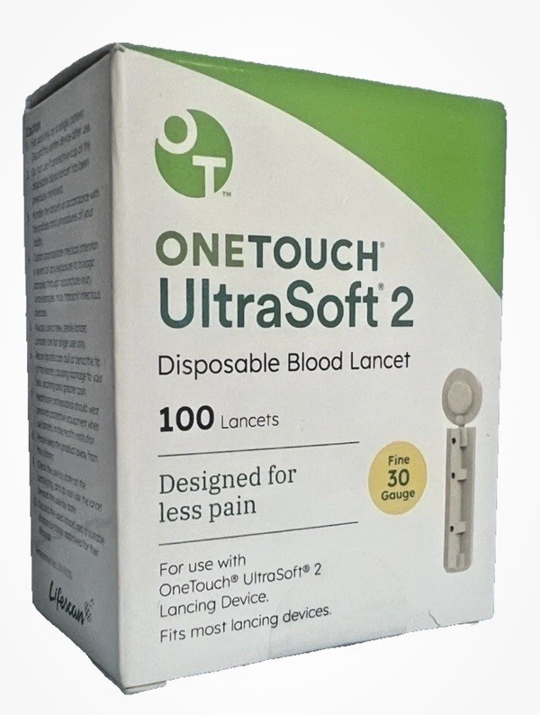 One Touch UltraSoft Lancets (33 Gauge) 100 Count (EXP 2027+)