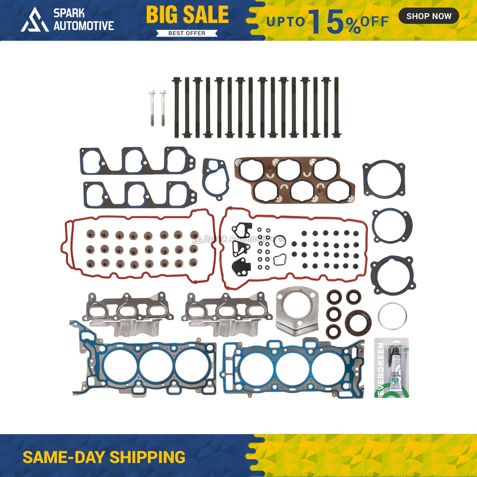 Head Gasket Bolts Set Fit 07-11 Chevrolet Malibu Equinox Pontiac G6 Saturn 3.6