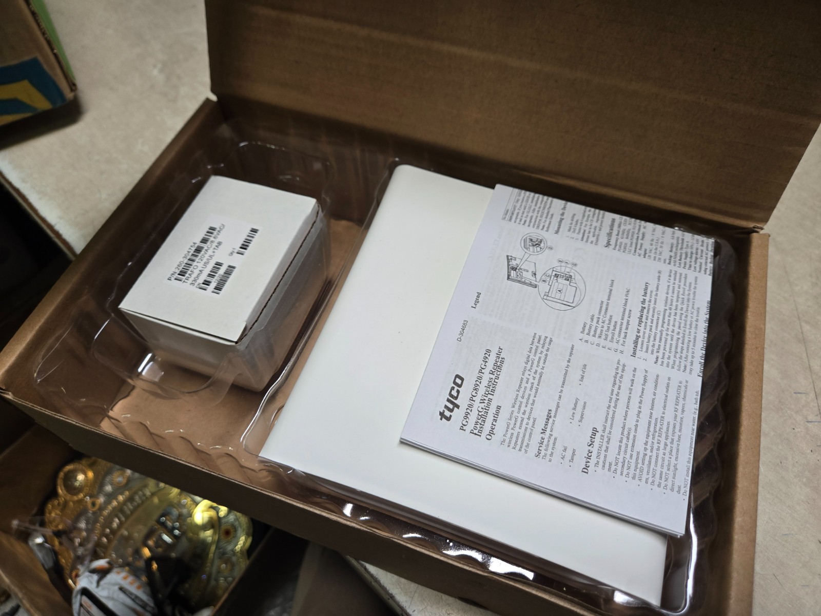 Tyco Wireless Repeater #PG9920 With PowerG Technology DSC New Open Box