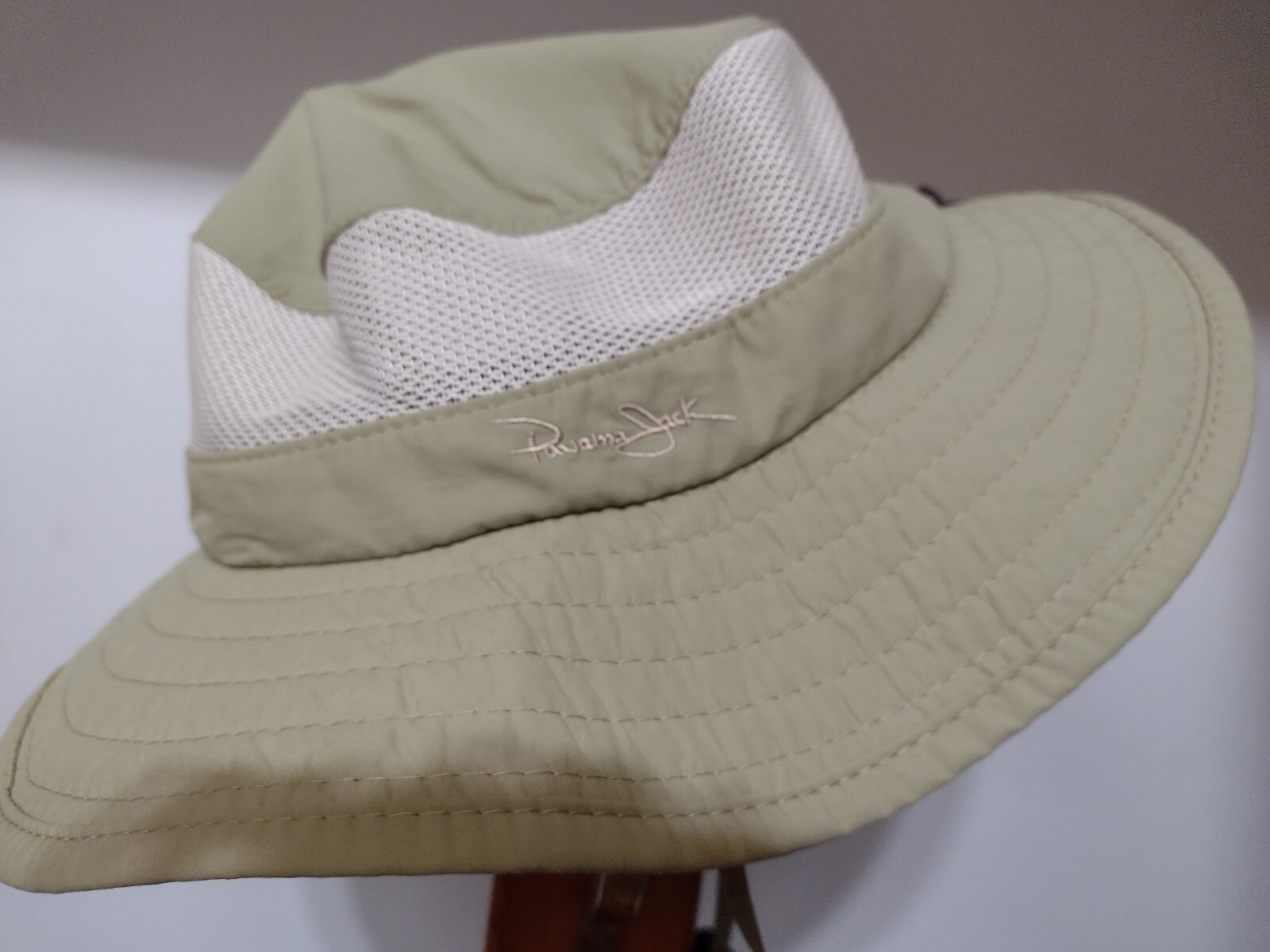 PANAMA JACK BOONIE PACKABLE ADJUSTABLE MESH BAND 3 INCH BRIM SMALL MED GREEN