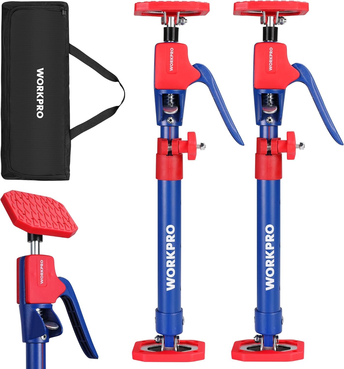 WORKPRO Cabinet Jack Support Pole 154lbs Capacity Steel Telescopic Quick Support
