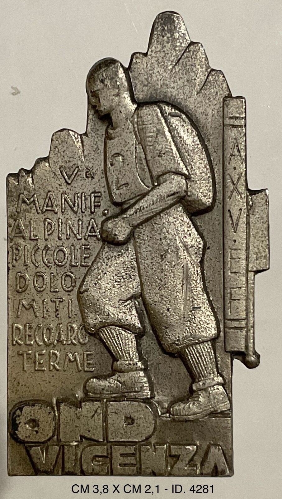 RECOARO TERME VICENZA Va MAN. ALPINA PICCOLE DOLOMITI A. XV° DIST. OND REGNO