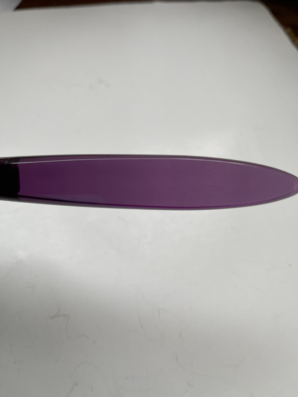Purple Amethyst Acrylic Stainless Tapered Pointed Tip DINNER FORK 7.75”