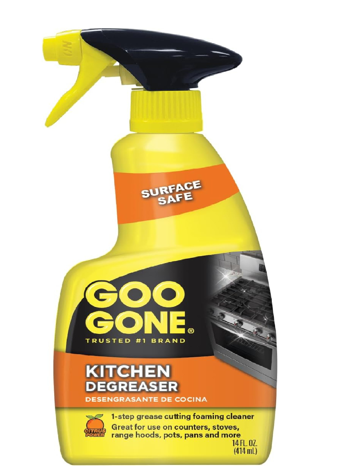 Goo Gone Degreaser - Removes Kitchen Grease, Grime and Baked-on Food - 14 Fl. Oz