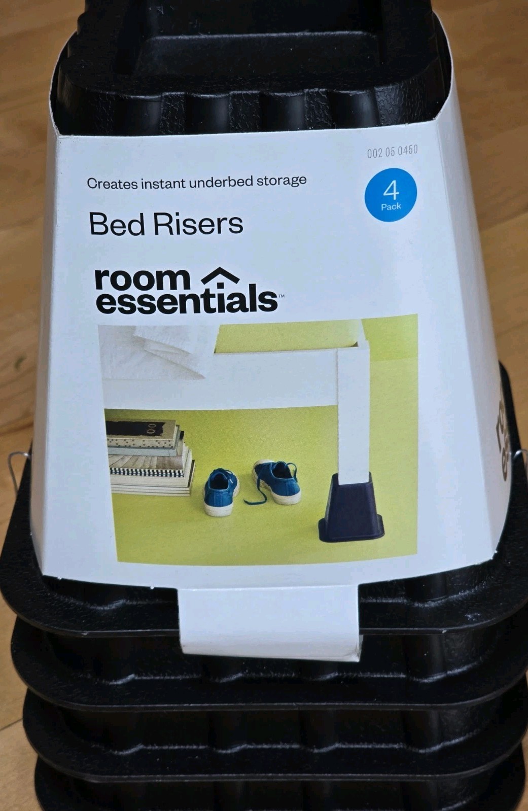 4pk Bed Risers Espresso