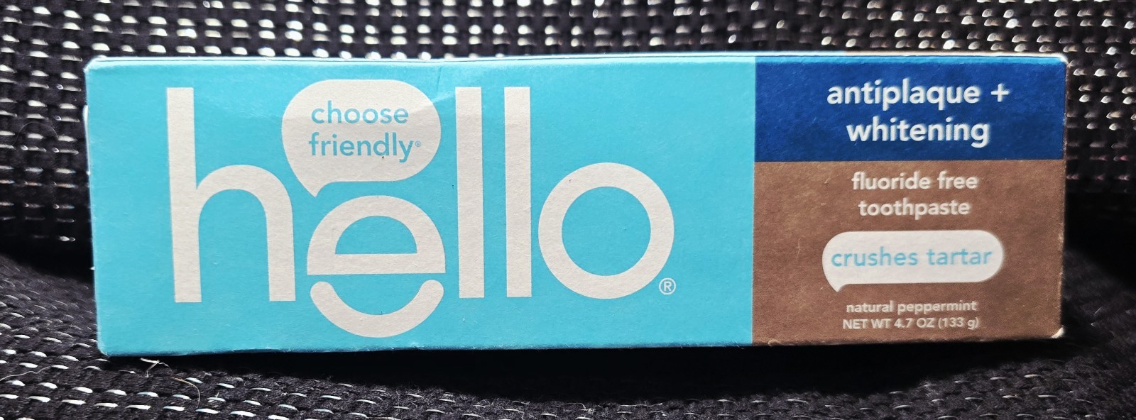 Hello Antiplaque + Whitening Fluoride Free Toothpaste Peppermint Crushes Tartar