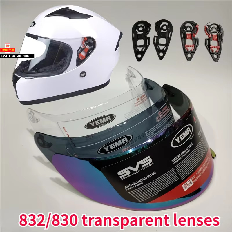 YEMA Original Motorcycle Helmet Lens for 926/832/828/829/831/633/619/630/627/639