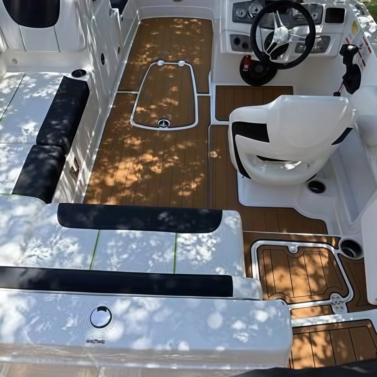 2018 Tahoe 2150 Anti-slip mat Custom EVA foam faux teak marine deck flooring