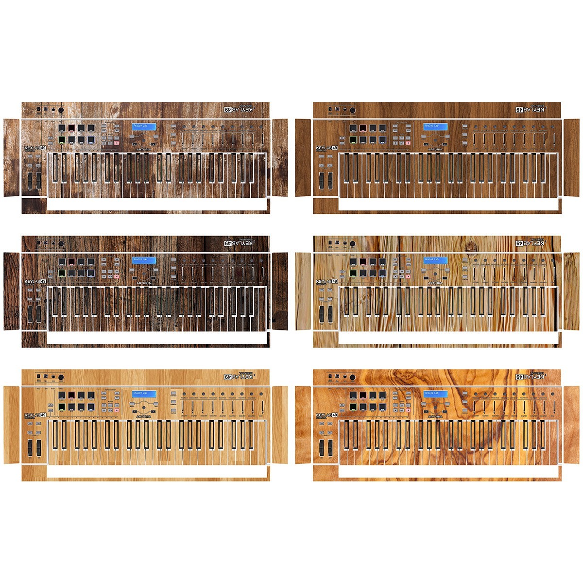 Arturia KeyLab 49 Skin | 6 Wood Designs | Protective Decal | StyleFlip