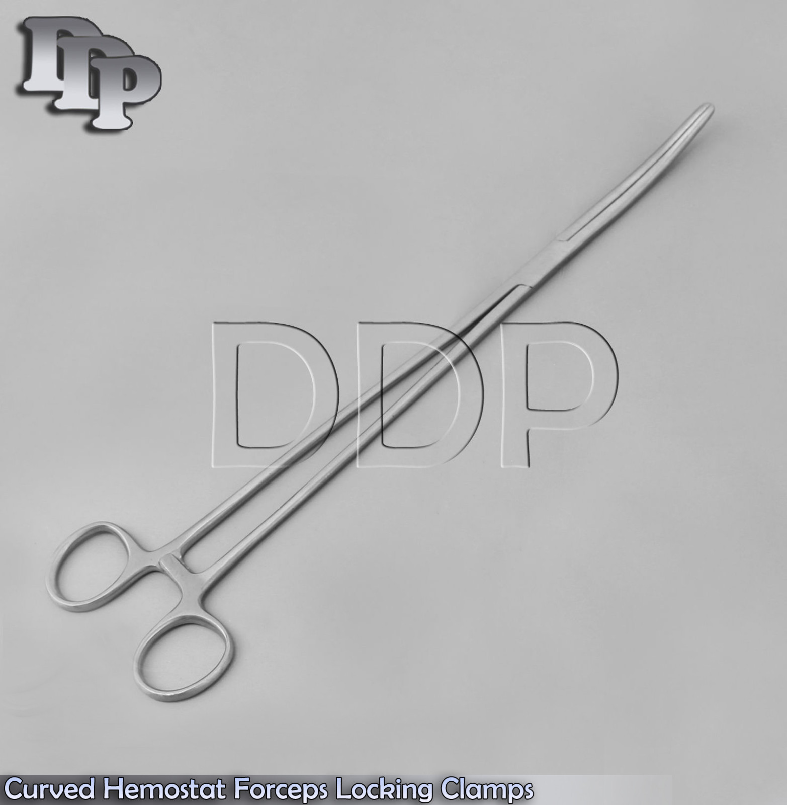 New 15" Curved Hemostat Forceps Locking Clamps - Stainless Steel