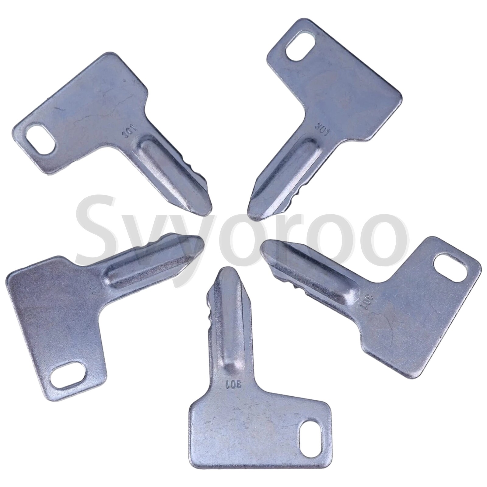 (5) For Yanmar Excavator Heavy Equipment Ignition Key 933110-00301 #301