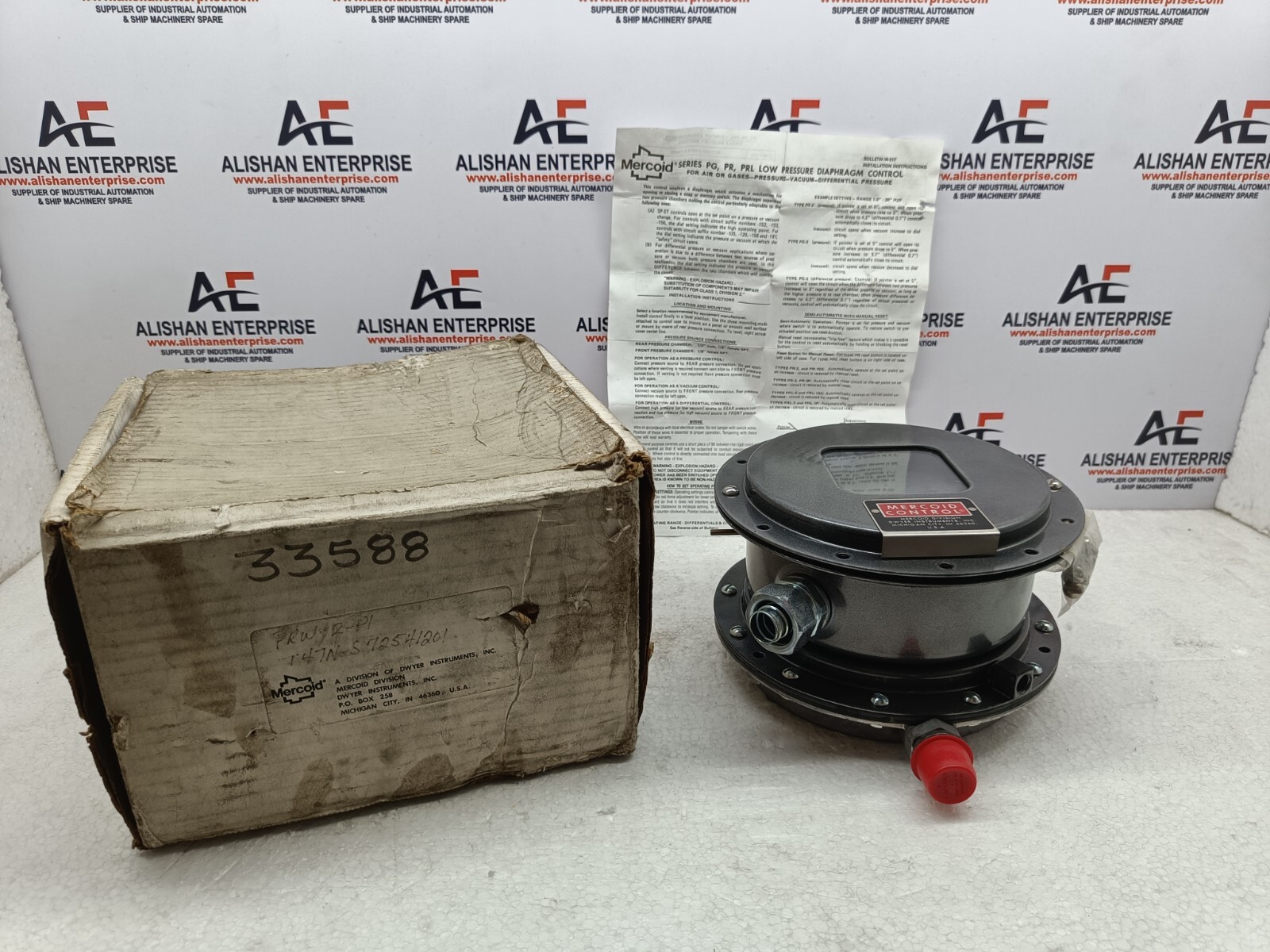 DWYER MERCOID PRW-2-P1 DIFFERENTIAL PRESSURE SWITCH