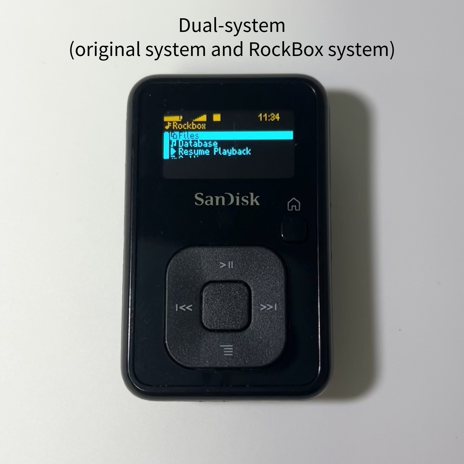 SanDisk Sansa Clip+ Black (2/4/8GB) Digital Media Player Works great, Fair cond.
