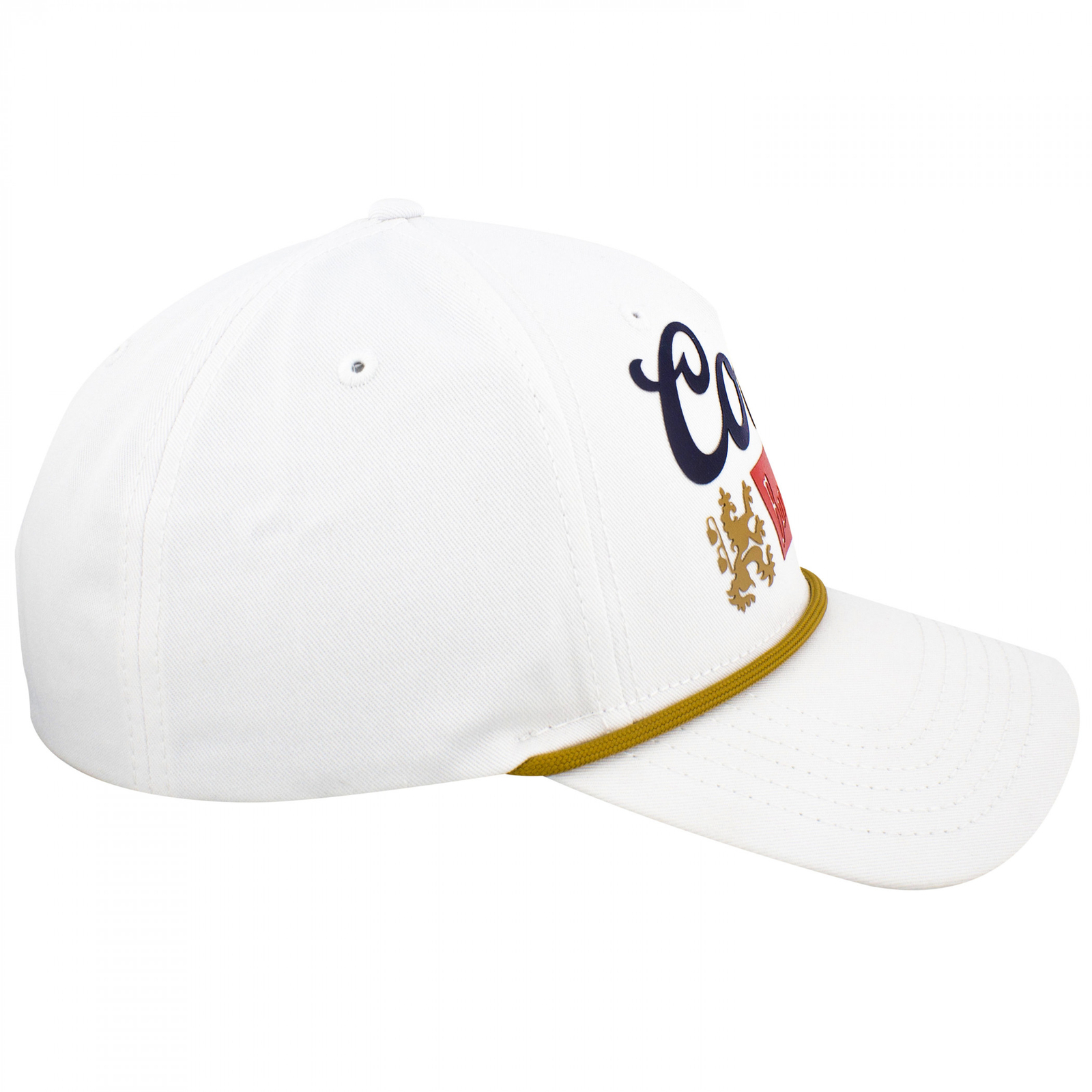 Coors Banquet Gold Rope Adjustable Golfer Hat White
