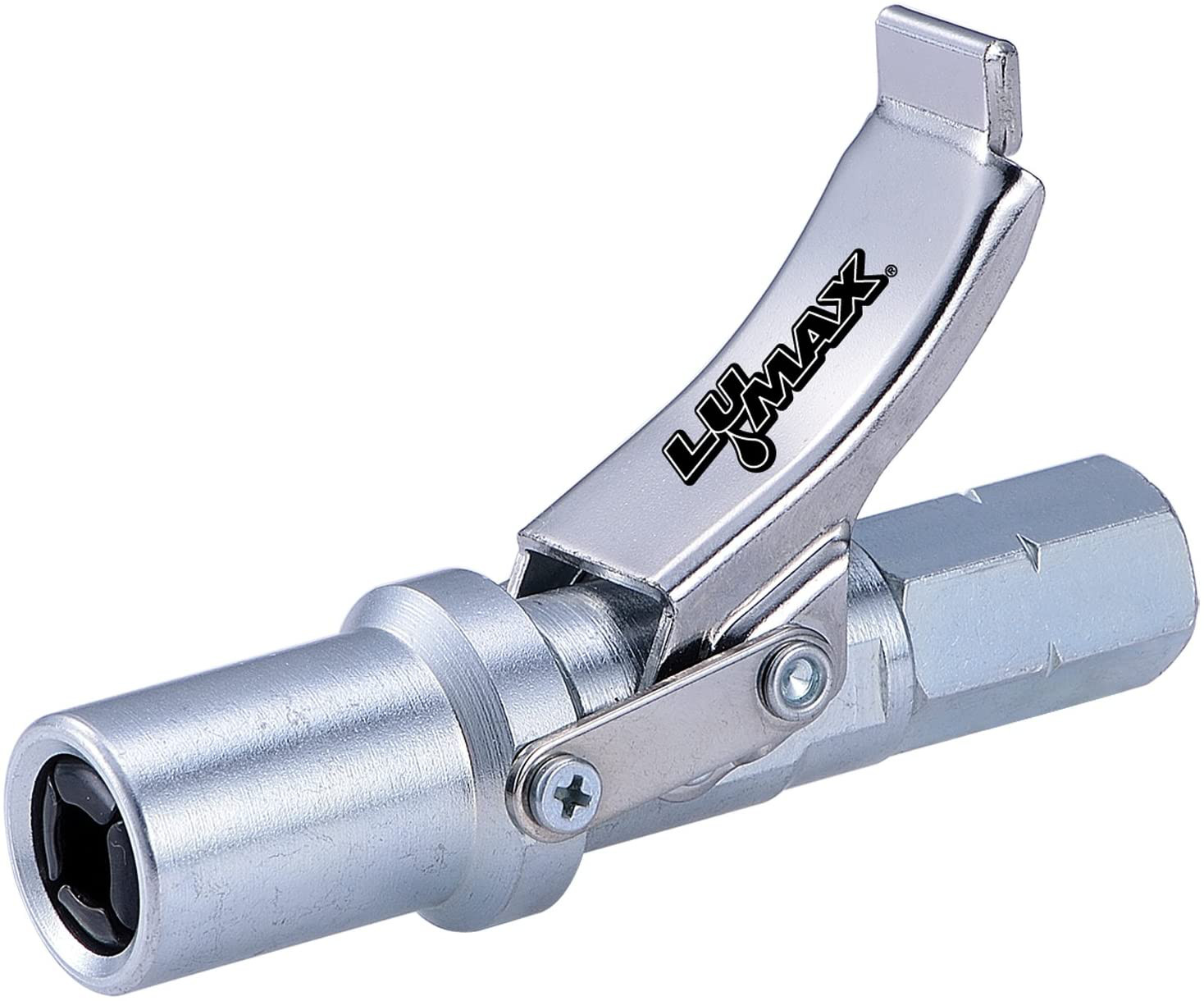 Lumax LX-1403 Silver Heavy-Duty Quick Release Grease Coupler, 1/8" NPT