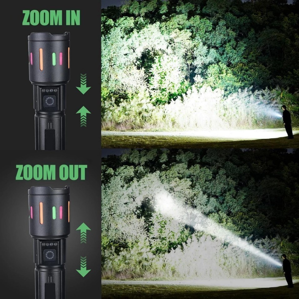 350000000 Lumen Super Bright LED Tactical Flashlight Rechargeable Work Light**-*