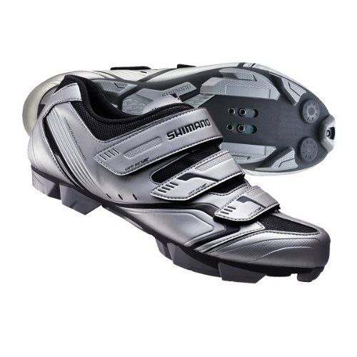NWOT SHIMANO SH-XC30 MTB Mountain Cycling Shoes Silver Size US 6.7 / EU 40
