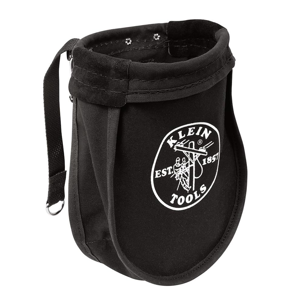 Klein Tools 51A Tool Pouch, Utility Pouch for Carrying Nuts and Bolts, with I...