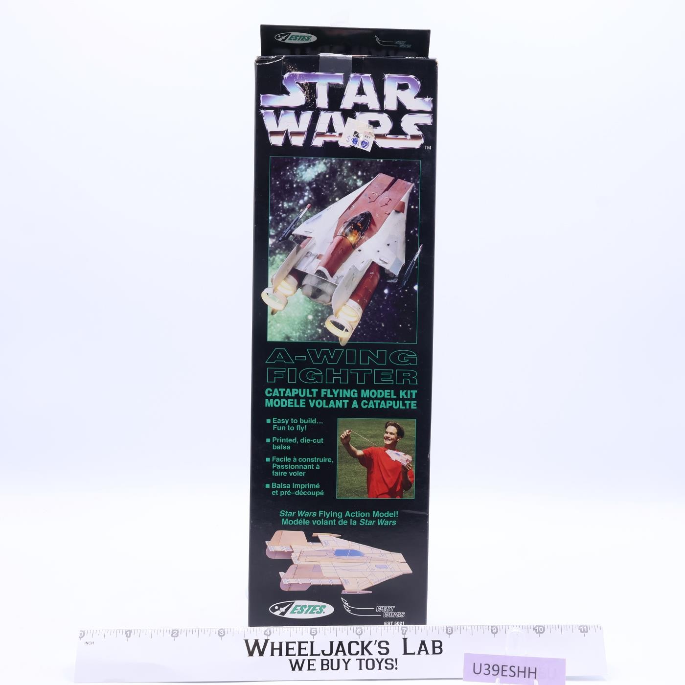 A-Wing Fighter Flying Model Kit Star Wars 1996 Estes NEW