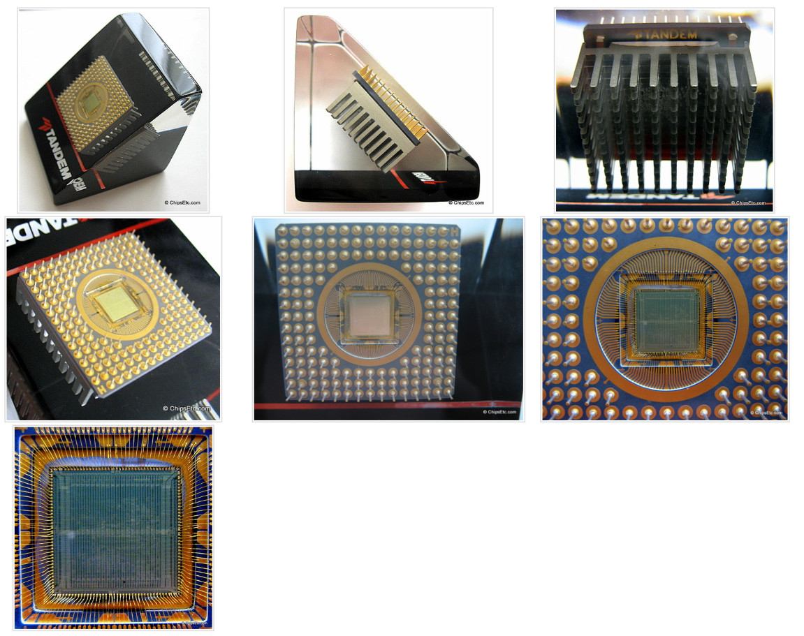 Tandem Computers MIPS RISC CPU Processor Lucite Paperweight (1991)