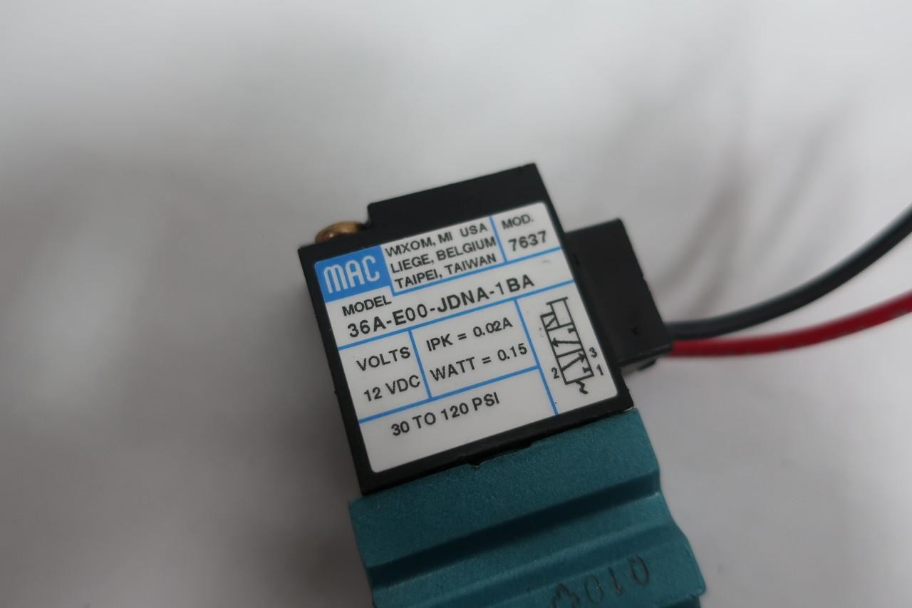 Mac 36A-E00-JDNA-1BA Solenoid Valve 12v-dc