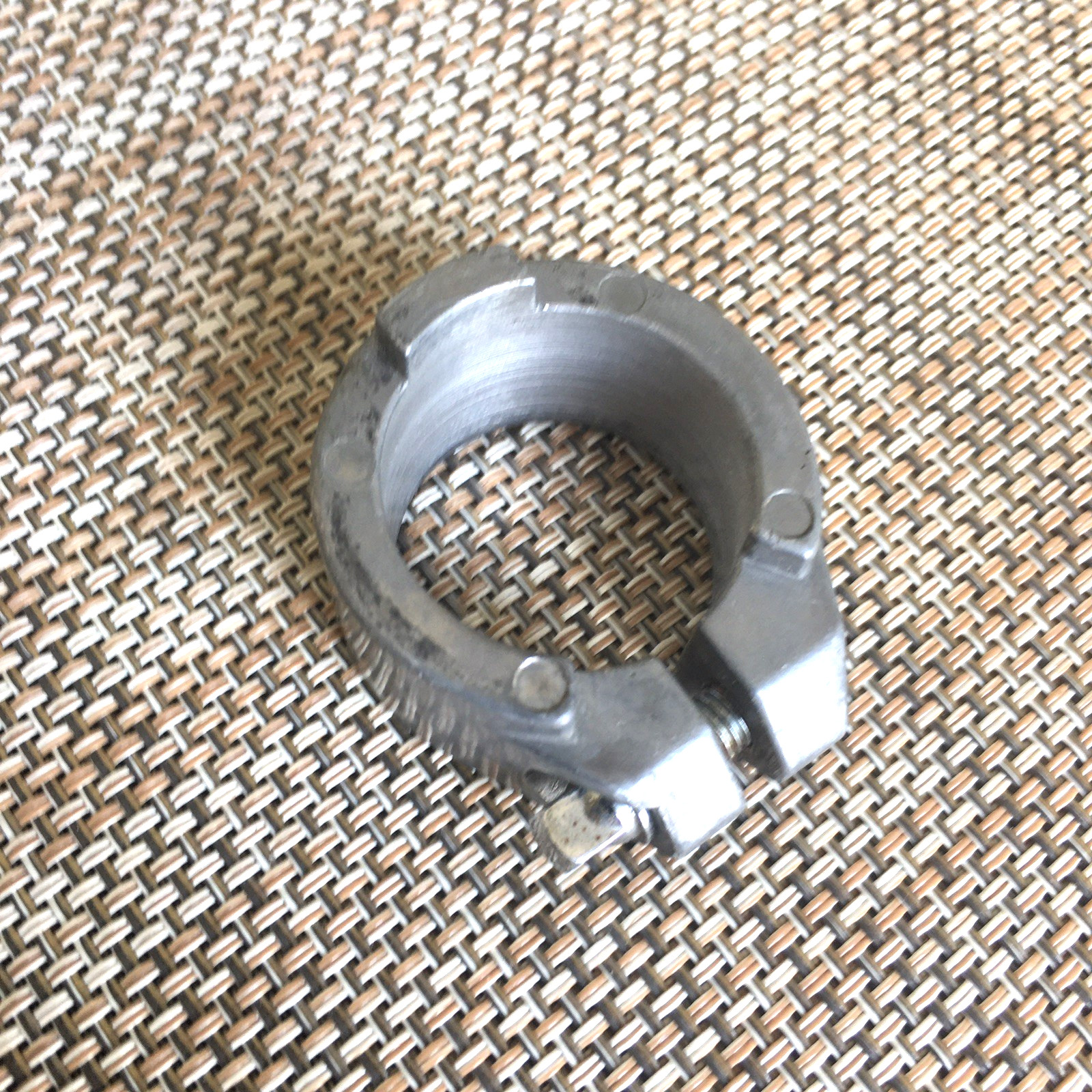 1970s-80s VINTAGE TAMA DOUBLE TOM HOLDER 1-1/8" POLE MEMORY LOCK MADE IN JAPAN