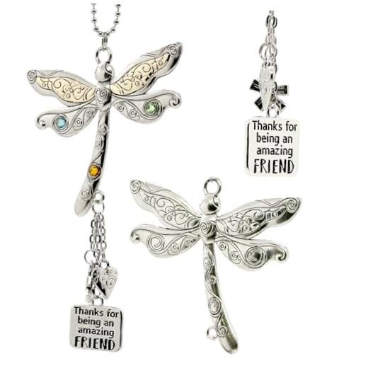 Friend Dragonfly Charm Car Charms for Women | Thanks for Being an Amazing