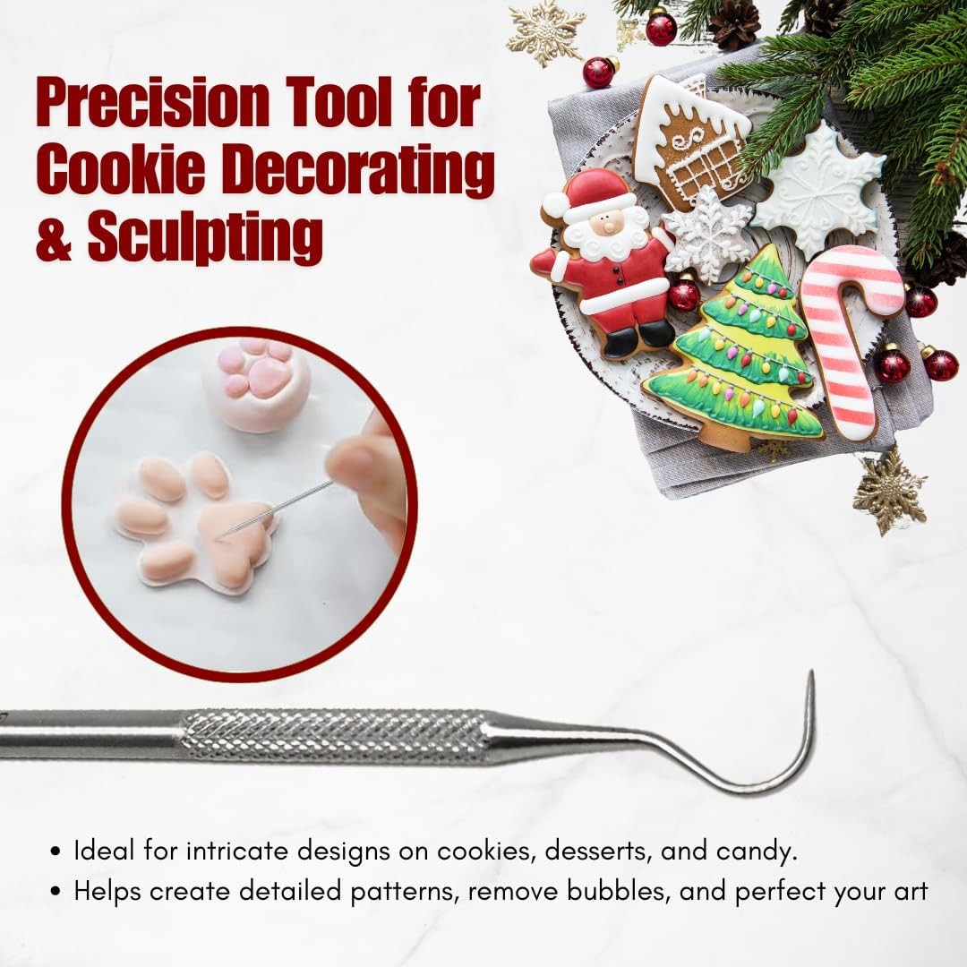2 pack Cookie Scribe Stirring Needle Scriber Multipurpose Cookie Decorating