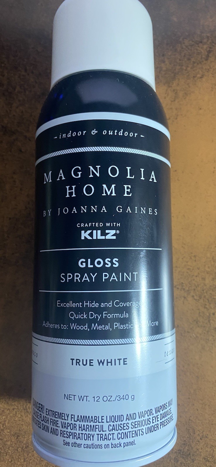 NEW Magnolia Home Enamel Interior/Exterior Spray Paint TRUE WHITE GLOSS