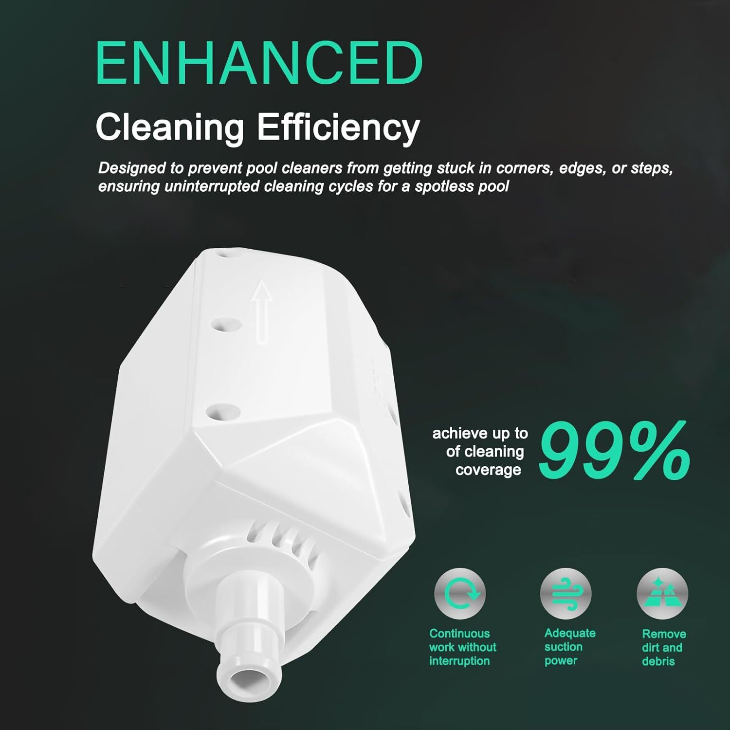 E10 White Back-Up Valve For Pentair Legend/Platinum Automatic Pool Cleaner