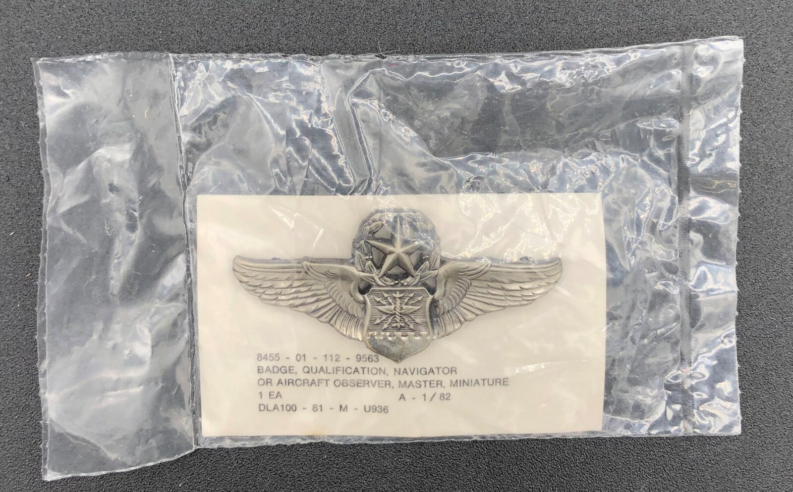 USAF Navigator OR Aircraft Observer, Master, Miniature Badge Qualification