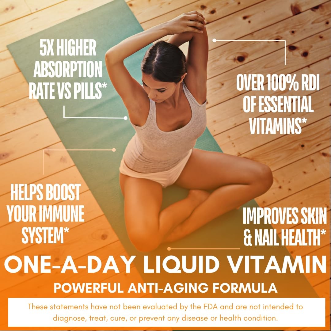 Liquid Multivitamin Natural Immune Support 32 Fl Oz Pack Mega Premium 1333%