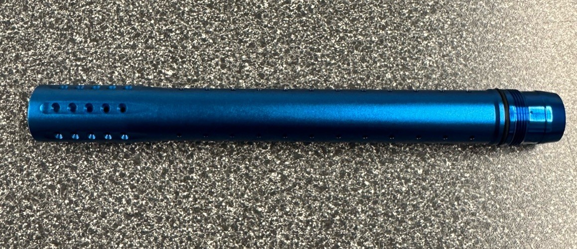 DYE 14" UL barrel tip. OEM dust blue anodized. RARE!