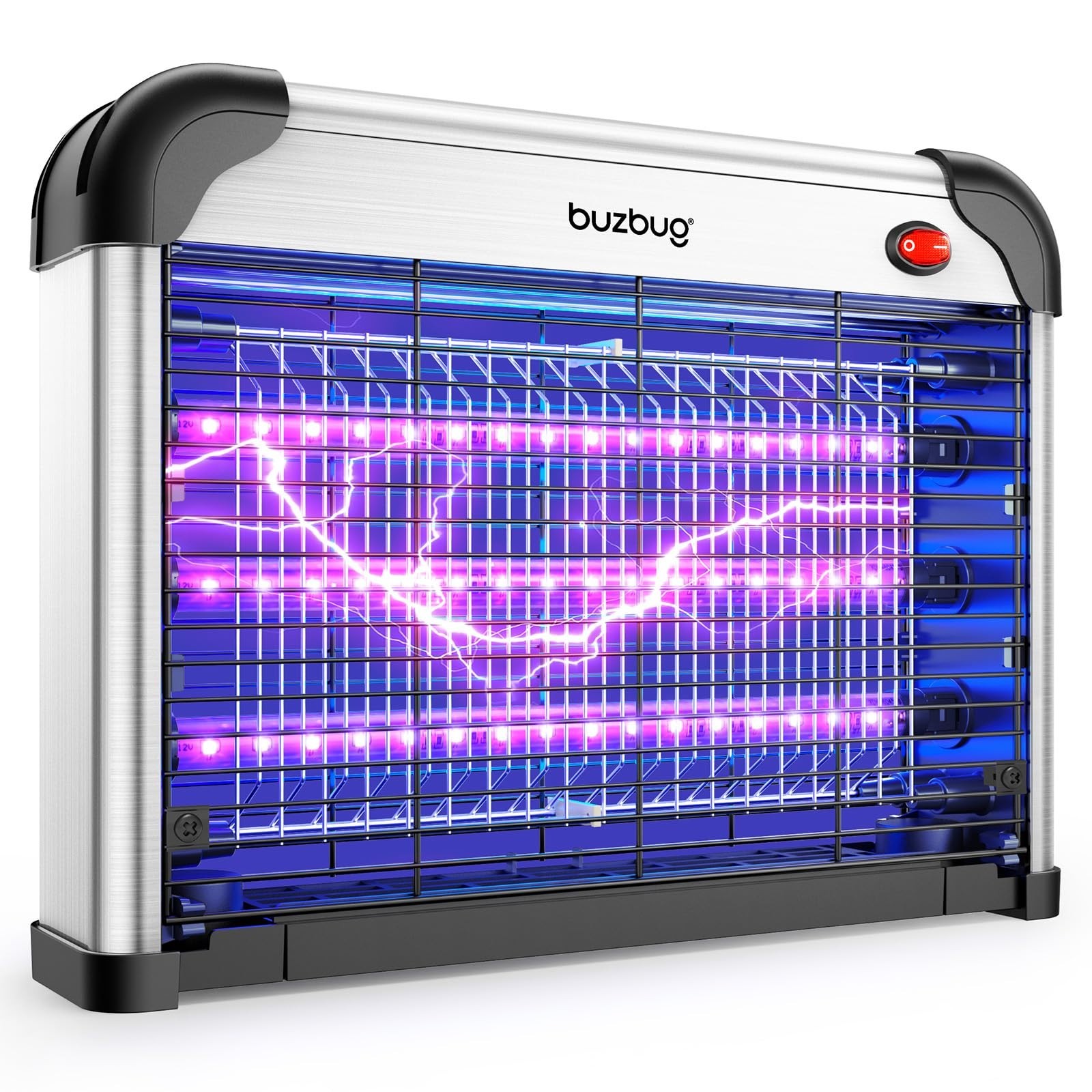 Indoor LED Bug Zapper, 3x 50000H Bulbs, Energy Efficient Mosquito Trap, Fly Kill