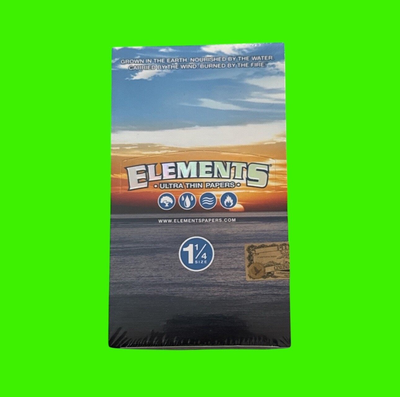 FREE GIFTS🎁Elements 1 1/4 Ultra Thin Rice🍚Rolling Paper🌏💦💨🔥Full📦Box 25pks