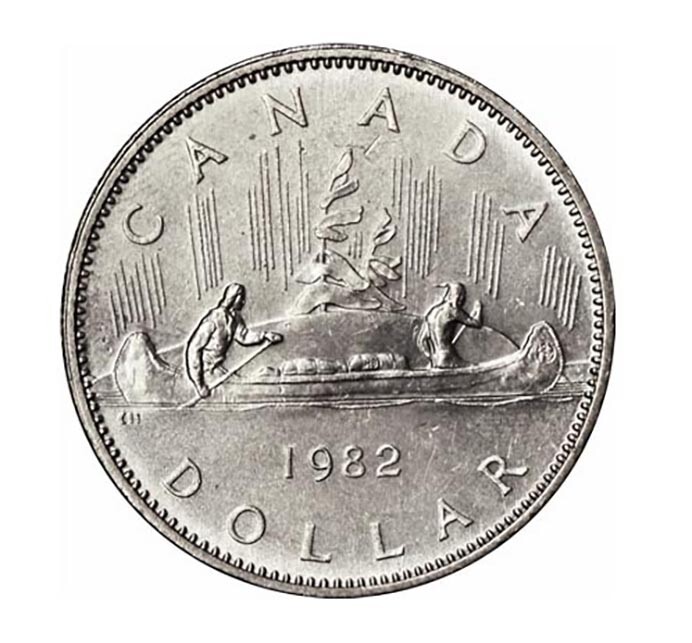Canada 1982 $1 Voyageur Dollar Coin