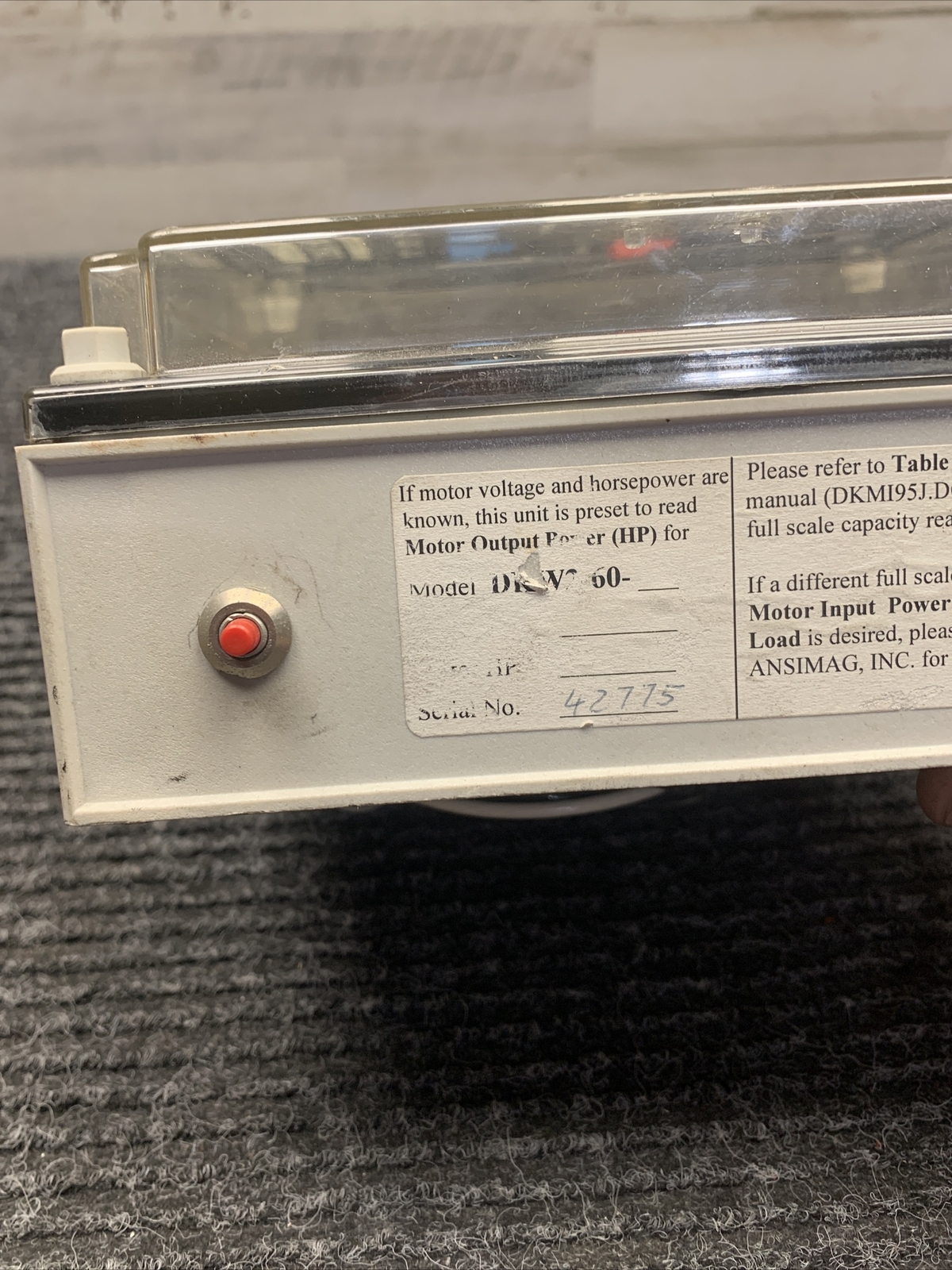 Used Dry-Kut DK-W2 Load Control Panel