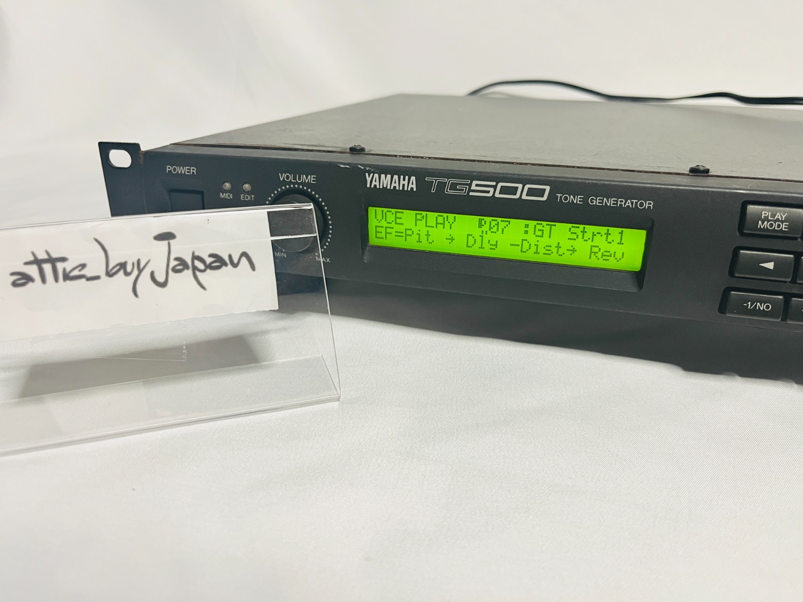 YAMAHA TG500 Synthesizer Tone Generator 1U Rack Working Tested (Play video)