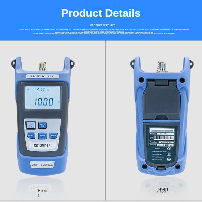 Fiber Optic Laser Red Light Source FTTH Fiber Tester Communication Tools Handhol