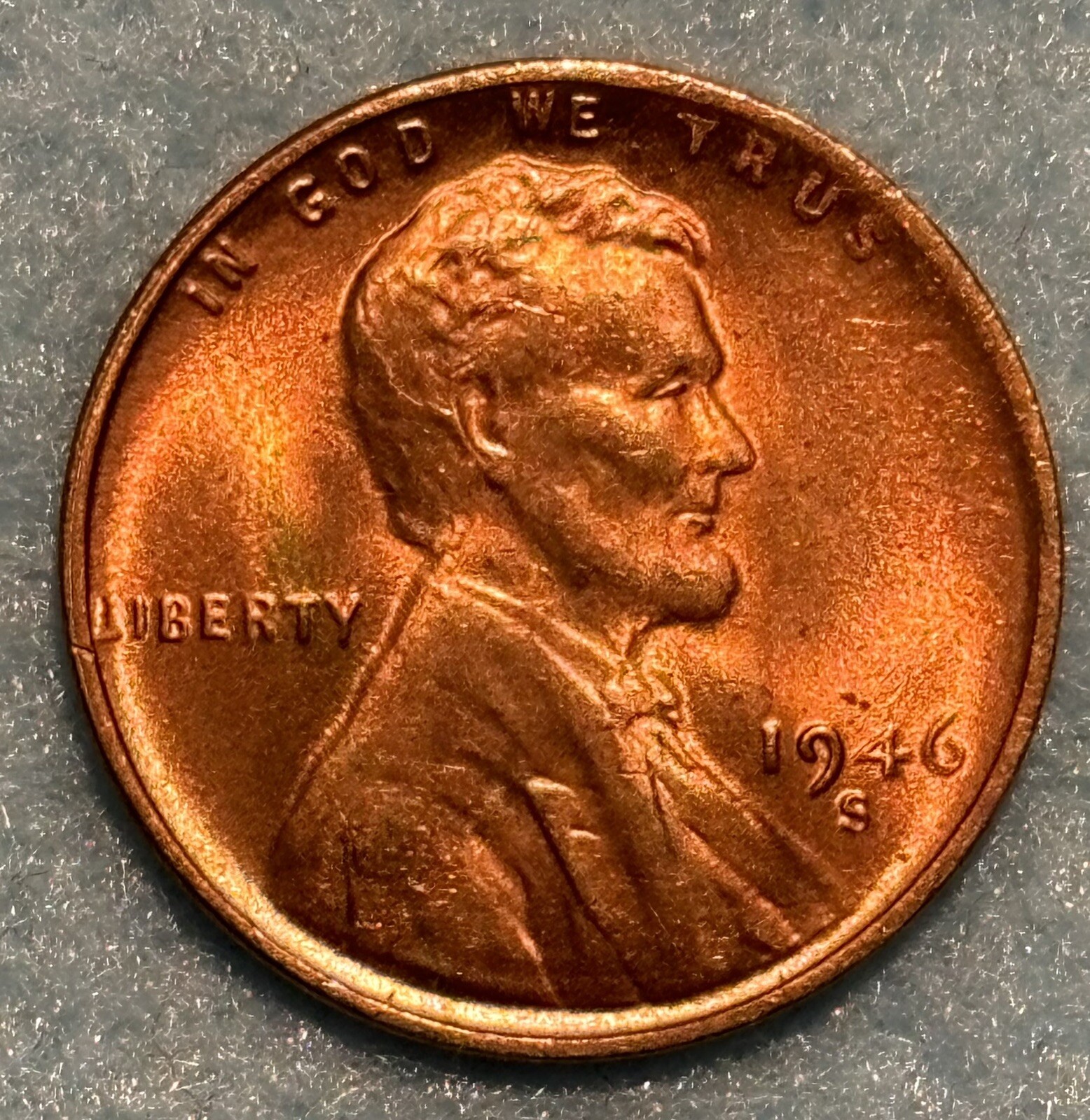 1946 S Lincoln Wheat Cent BU X-249