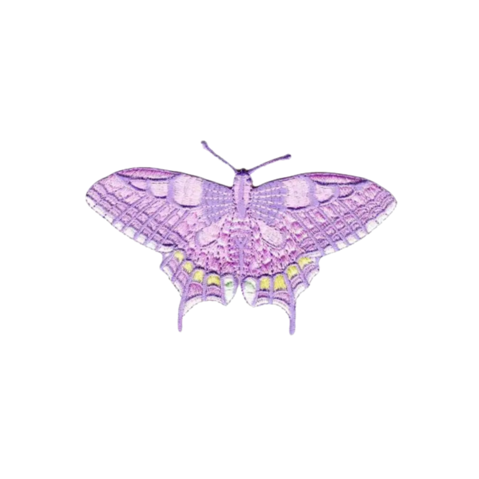 Pink Old World Swallowtail Butterfly (2-Pack) Iron On Patch - LARGE