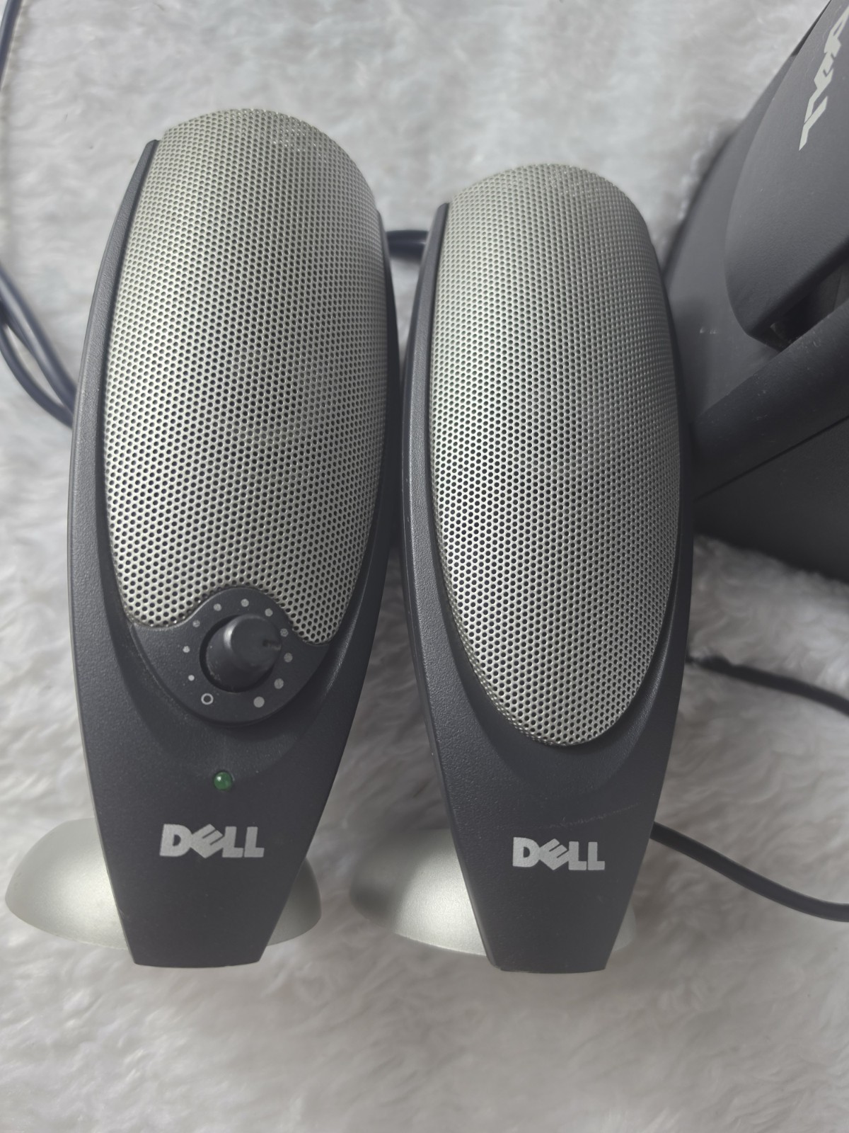 Dells 2.1 Speakers Systems Suboowfer +2 Speakers Computer Audio Set Tested