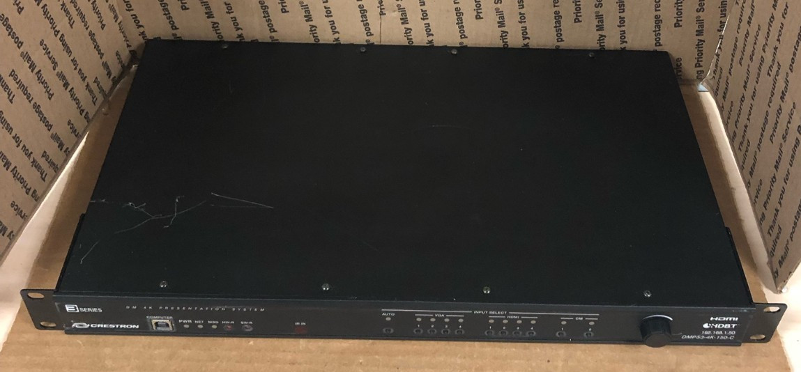 Crestron DMPS3-4K-150-C 4K Digital Media Presentation System W/RACK EARS -TESTED