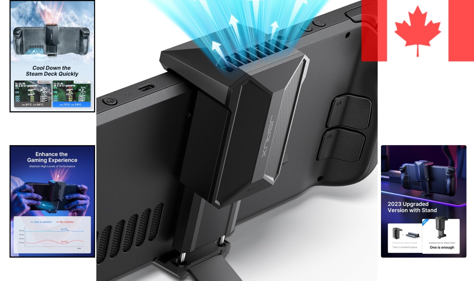 Cooling Fan for Steam Deck&OLED, Cool Down Accessories for Steam Deck OLED, C...