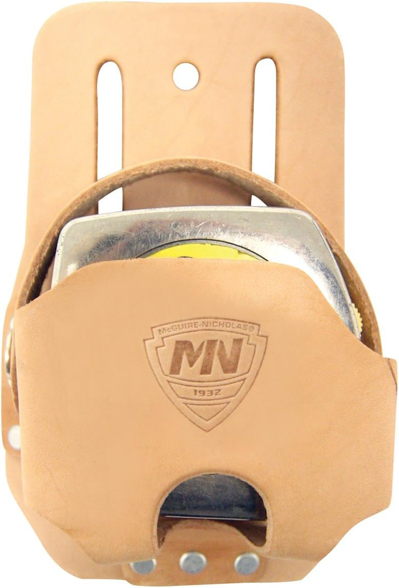 466V Tape Measure Holder In Tan Saddle Leather