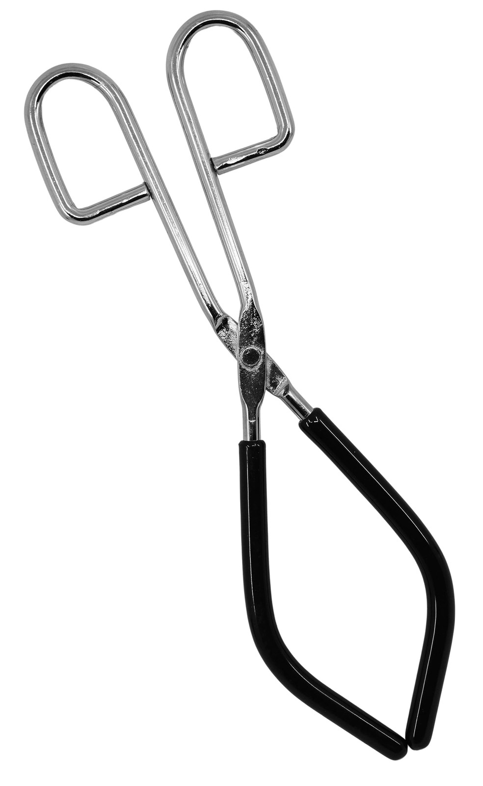 Beaker Tongs 9.75" Long - Rubber Coated Jaws - Nickel Plated Steel - Holds It...